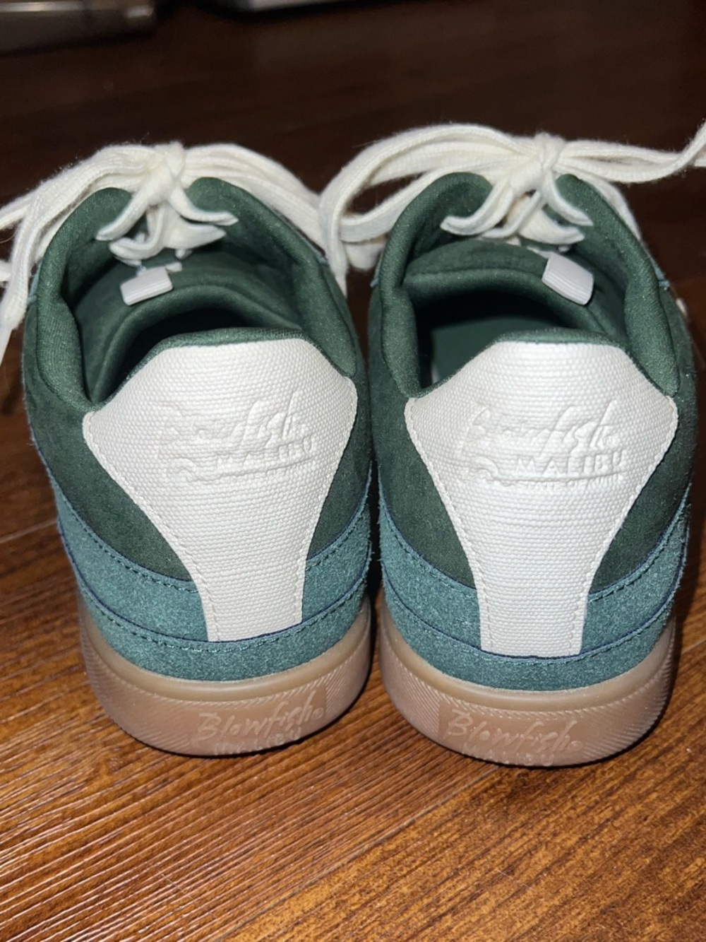Blowfish Malibu Green Tastic White Retro Casual White Lace Up Sneakers Size 8 - Picture 6 of 12